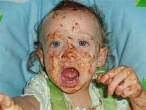 Typical Tyrone child, Easter morning, 8am