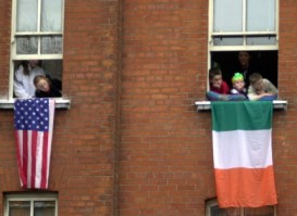 Castlederg, outside Deeny's house