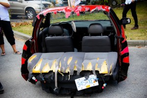 The Audi, an hour ago