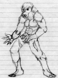 Artist's impression of Washingbay man around 2000 years ago