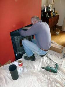 McNeill fitting his 600th stove