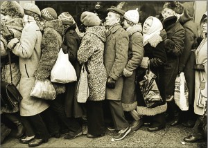 Queue for tickets for Omagh circumcision event