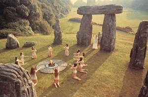 Ritual on Brackaville Golf Course during the '99 eclipse