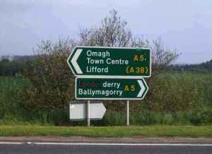 londonderry, derry sign