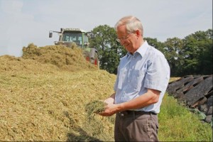 Man in the form for a bit of hay rolling